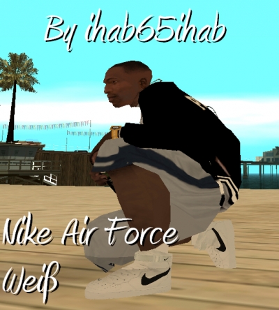 Nike Freeze on Nike Air Force Weiss