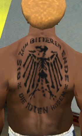 Die Toten Hosen: Rücken-Tattoo