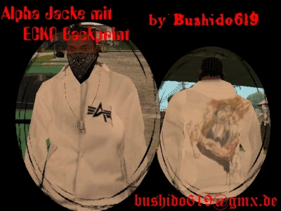 Weiße Alpha-ECKO Jacke
