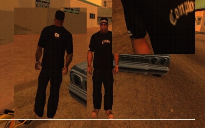Compton T-shirt und Cap