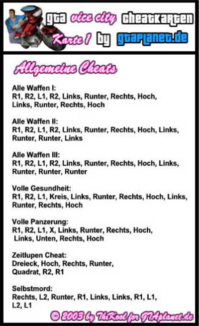 Cheatkarten