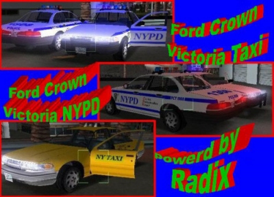 Ford Crown Victoria NY Police and Taxi