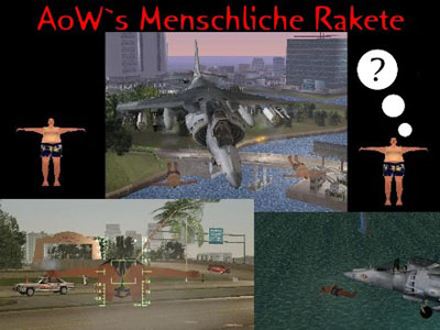 Menschliche Rakete