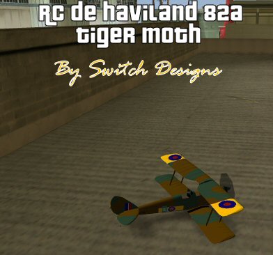 RC De Haviland 82a Tiger Moth