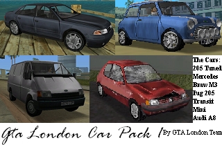 GTA: London Mod - Cars Pack 1
