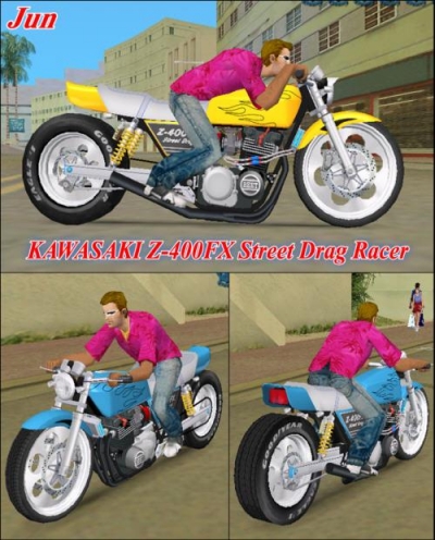 Kawasaki Z-400FX Street Drag Racer