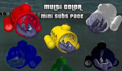 Multi Color Mini Subs Pack