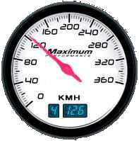 VC Analog Speedometer km/h