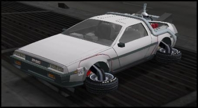 Flying-Car Delorean