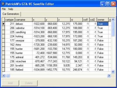 GTA Savefile Editor V0.8beta