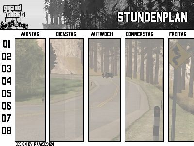 GTA San Andreas Stundenplan