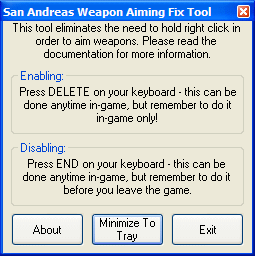 Weapon Aiming Fix Tool