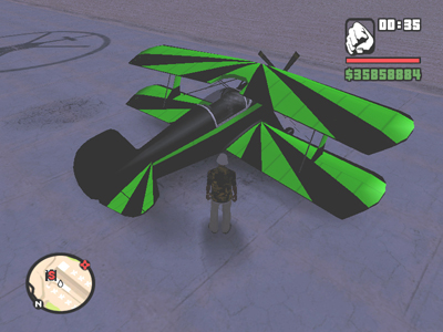 Black and Fluro Stunt Plane