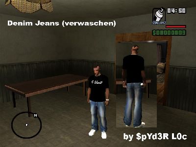 Verwaschene Denim Jeans