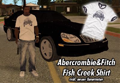Abercrombie&Fitch Fish Creek Shirt in White/Navy
