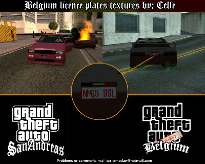 Belgium Licence Plates