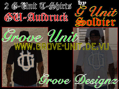 G-Unit T-Shirts - GU-Aufdruck