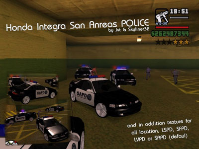 1996 Honda Integra SA POLICE