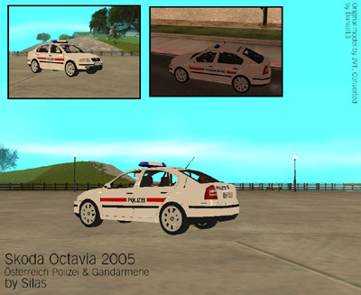 Skoda Octavia öster. Polizei
