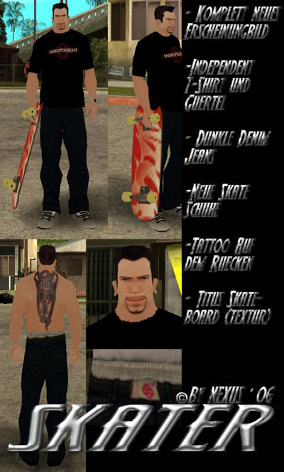 Skater Komplett Skin