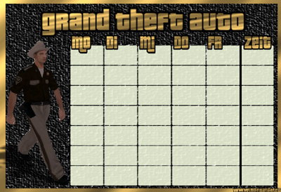 GTA Gold Stundenplan
