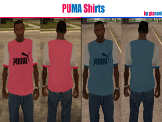 Puma Blue-Pink Shirts