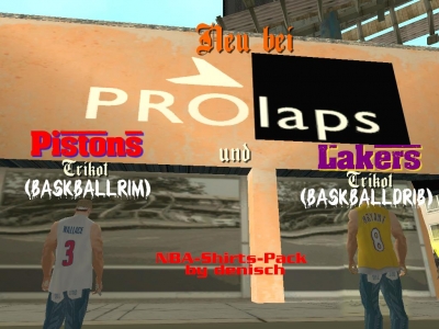 Pistons und Lakers Shirtpack