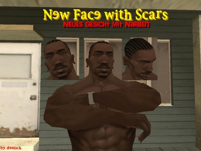 New Face with Scars