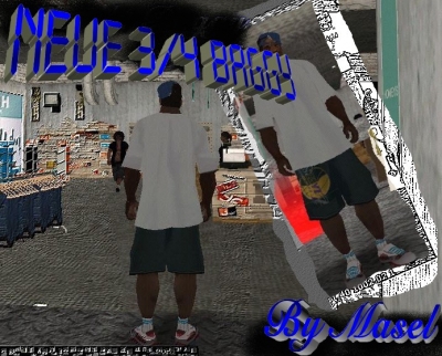 Lakers 3/4 Baggy Jeans