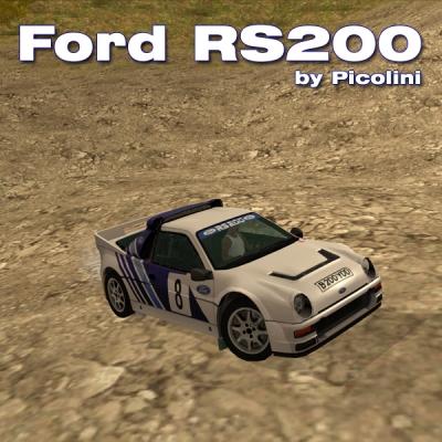 Ford RS200 Rally Car