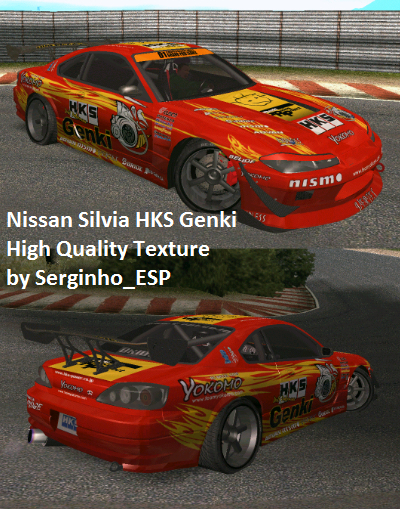 Nissan Silvia HKS Genki High Quality Texture