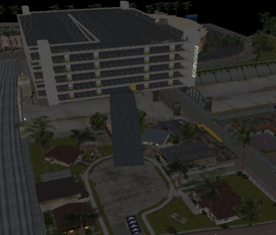 Grove Street mit Parkhaus