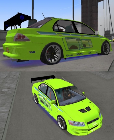 2F2F Mitsubishi Lancer Evolution VII