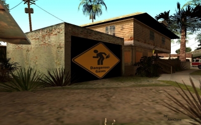 "Dangerous Gases" Garagentor
