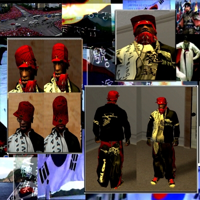 Black korea skin pack