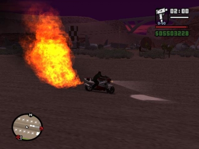 Flaming Bike NRG500