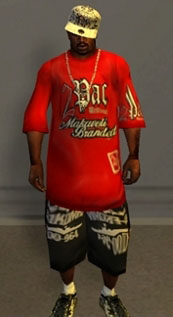 2PAC LOGO RED T-SHIRT