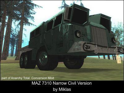 MAZ 7310 Narrow civil version