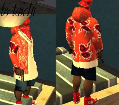 Bandana Hoody Red