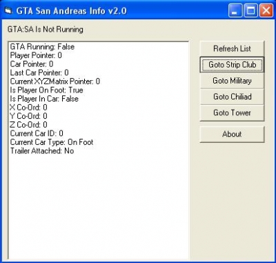 GTA San Andreas Info v2.0