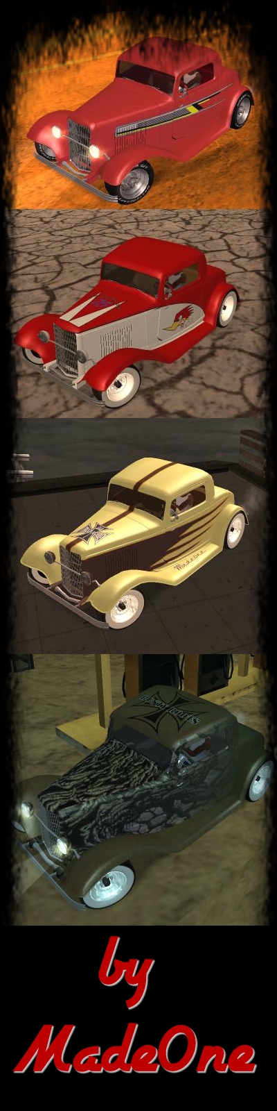 1932 Ford Hotrod "Hustler" Paintjobpack
