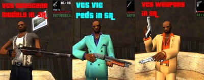 VCS Vic Vance peds in SA + weapons