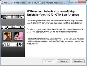 MNS Map Unistaller Ver. 1.0