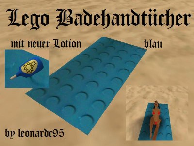 Lego-Badehandtücher Blau