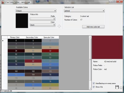 X Car Color Editor v1