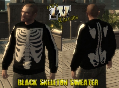 Black Skeleton Jumper
