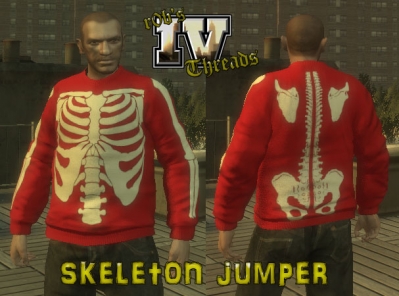 Red Skeleton Jumper