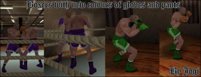 Boxers with new gloves and pants