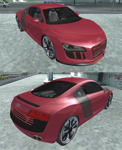 Audi R8 custom (w moving spoiler)