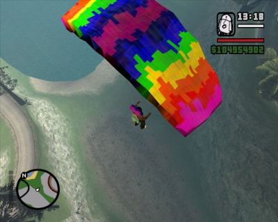 Rainbow Parachute Skin